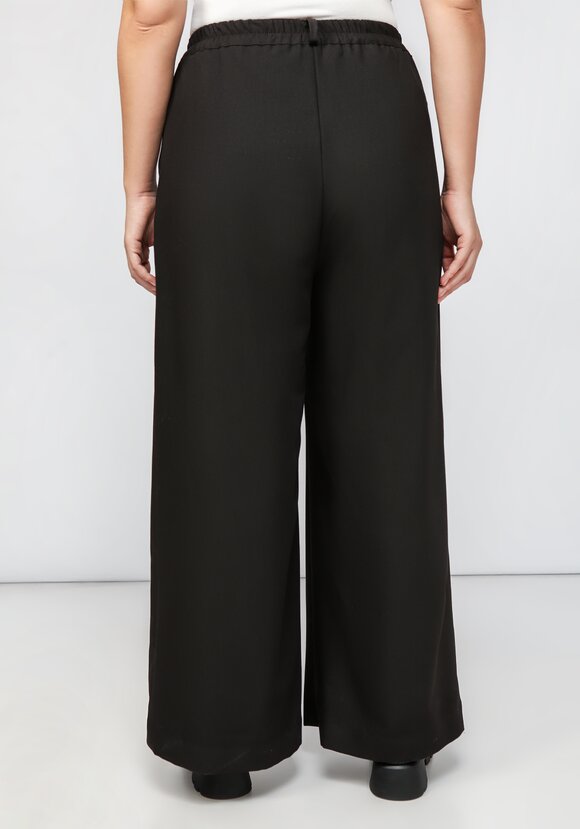 Брюки из костюмной ткани свободного кроя шир.  580, рис. 3