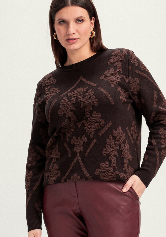 Джемпер с геральдическим орнаментом шир.  580, рис. 1