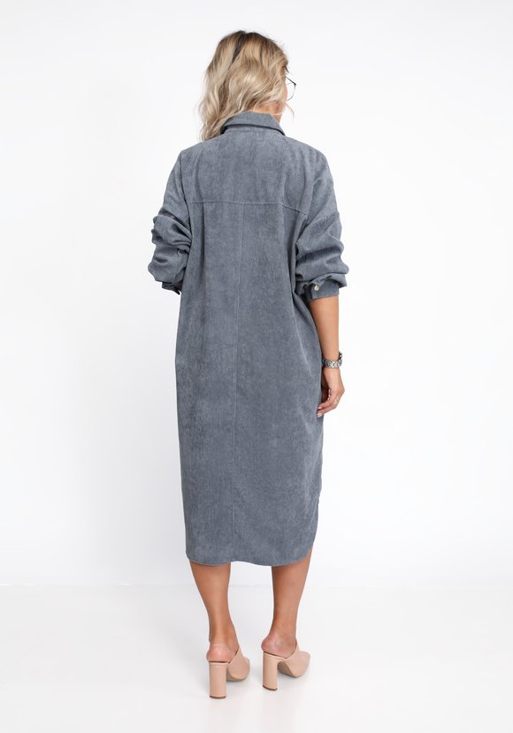 Платье-рубашка из крупного вельвета шир.  580, рис. 2