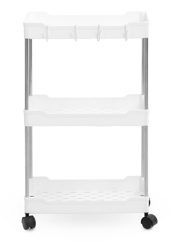 Этажерка широкая 3-х ярусная на колесах шир.  580, рис. 2