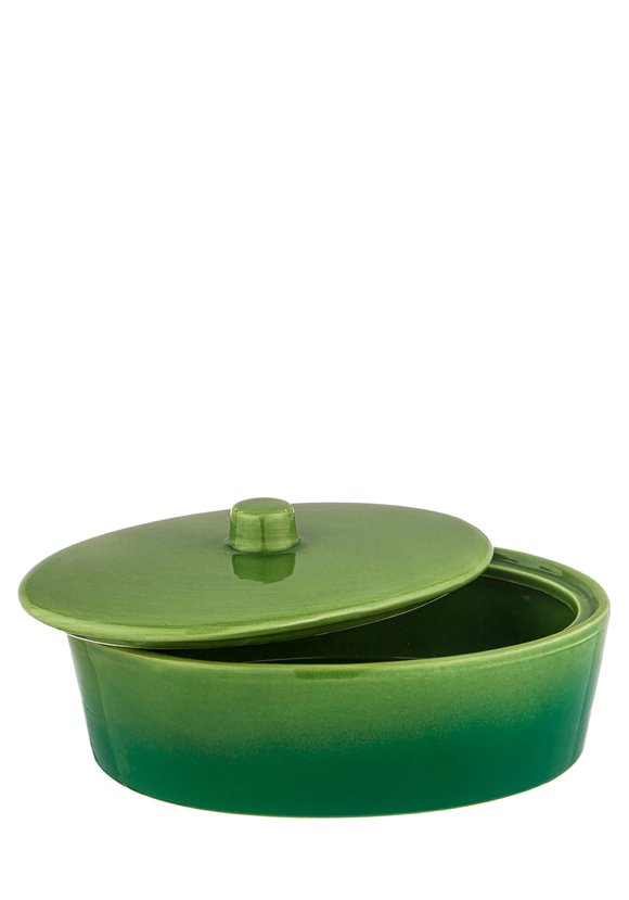 Блюдо для запекания керамическое с крышкой шир.  580, рис. 18