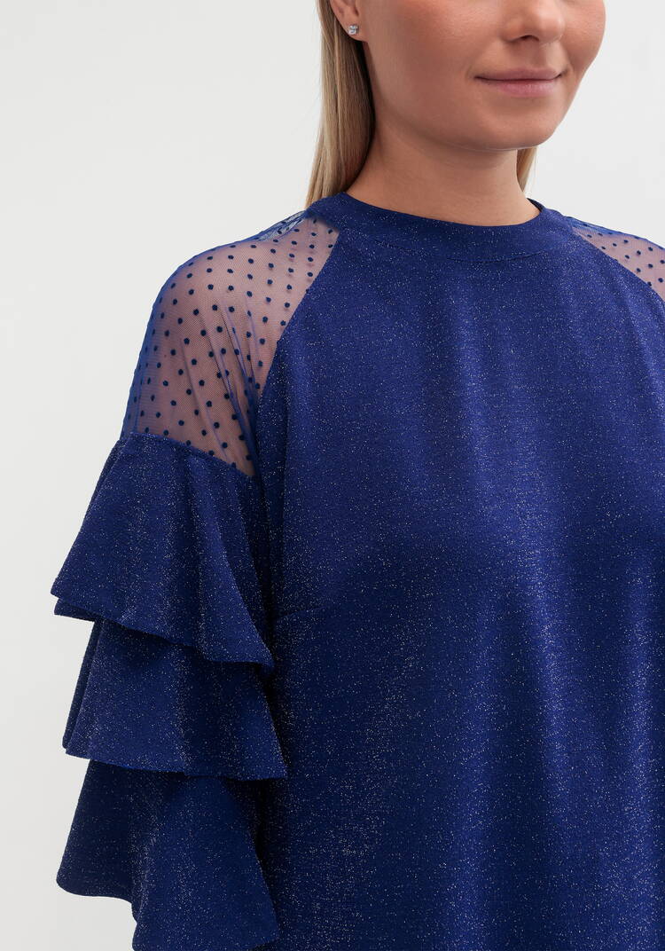 Платье с рукавом волан шир.  750, рис. 15