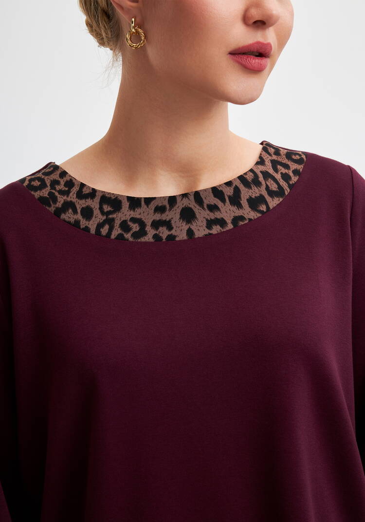 Блуза трикотажная с вставкой шир.  750, рис. 11