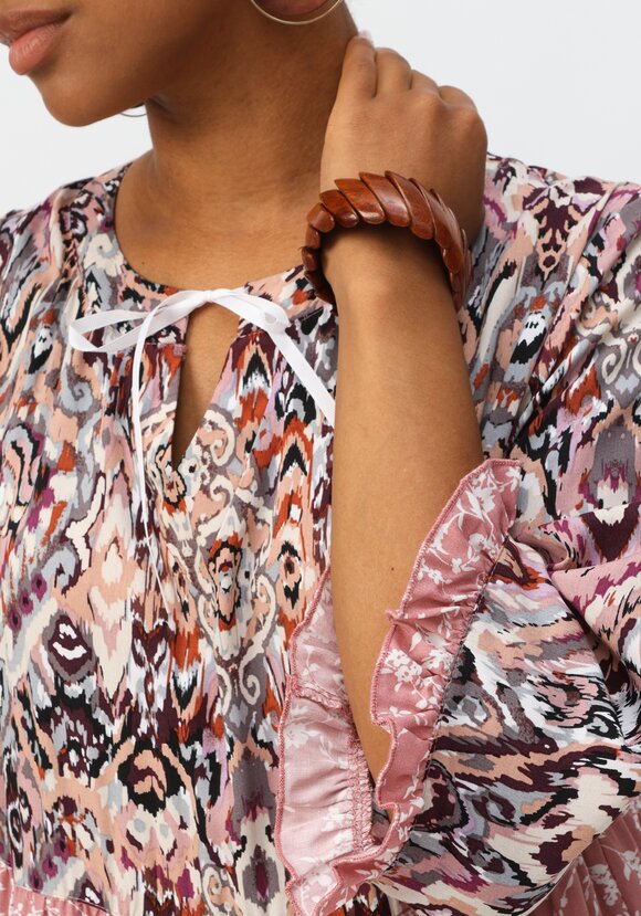 Платье с ярусами и комбинированным принтом шир.  580, рис. 6