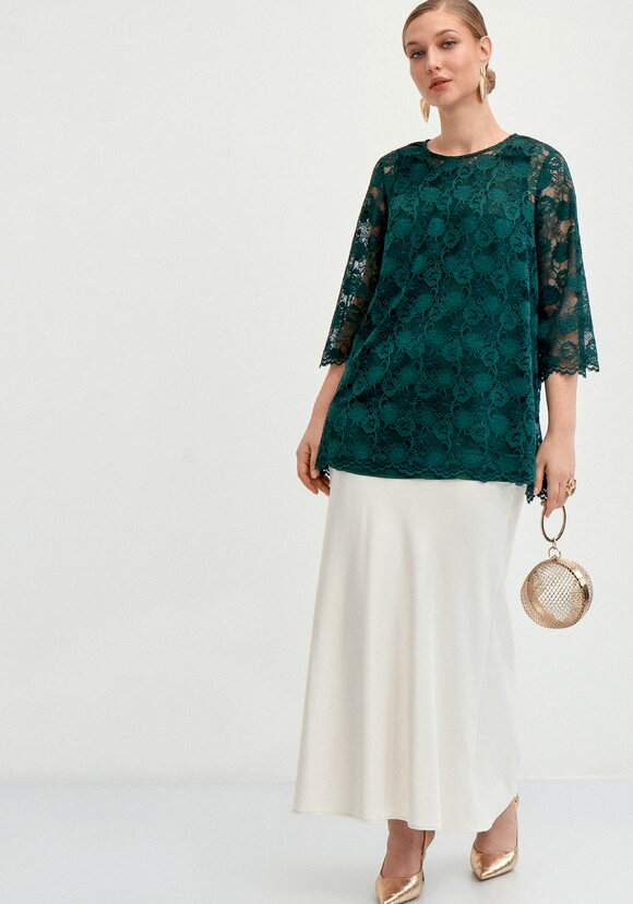 Туника из кружева с топом шир.  580, рис. 9