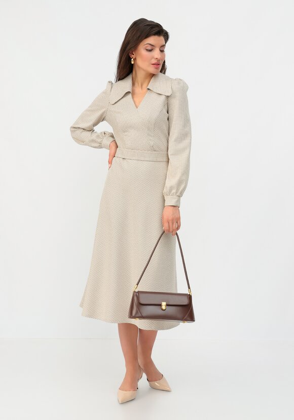 Платье с воротником свободного кроя шир.  580, рис. 13