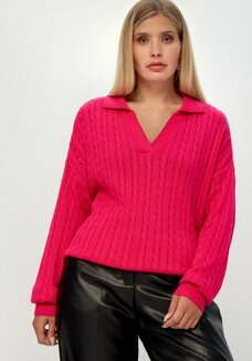 Джемпер с отложным воротником