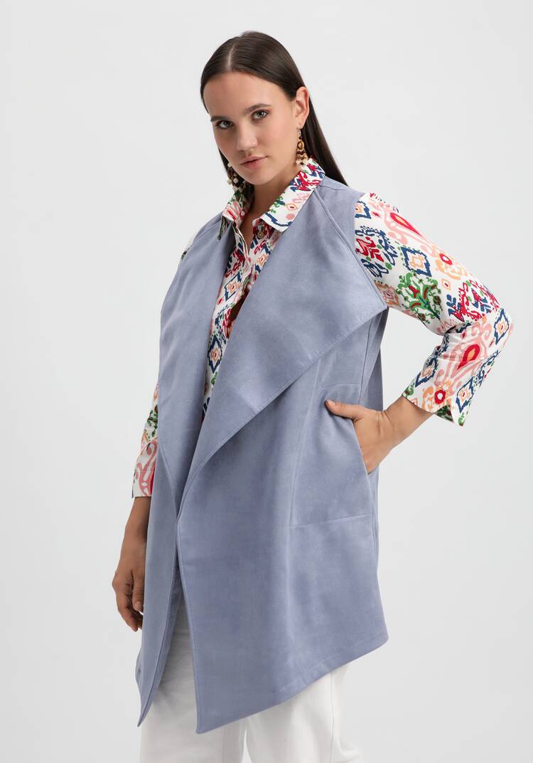 Жилет оверсайз с воротом апаш шир.  750, рис. 18