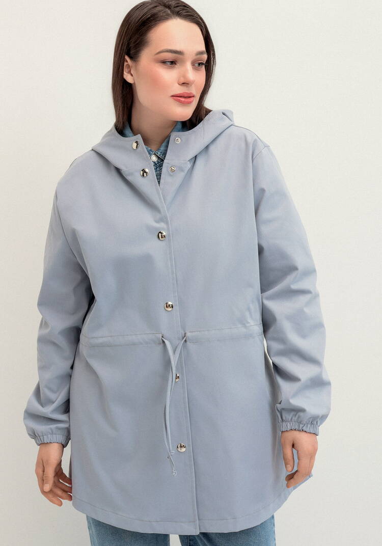 Ветровка с капюшоном и талии на кулиске шир.  750, рис. 34