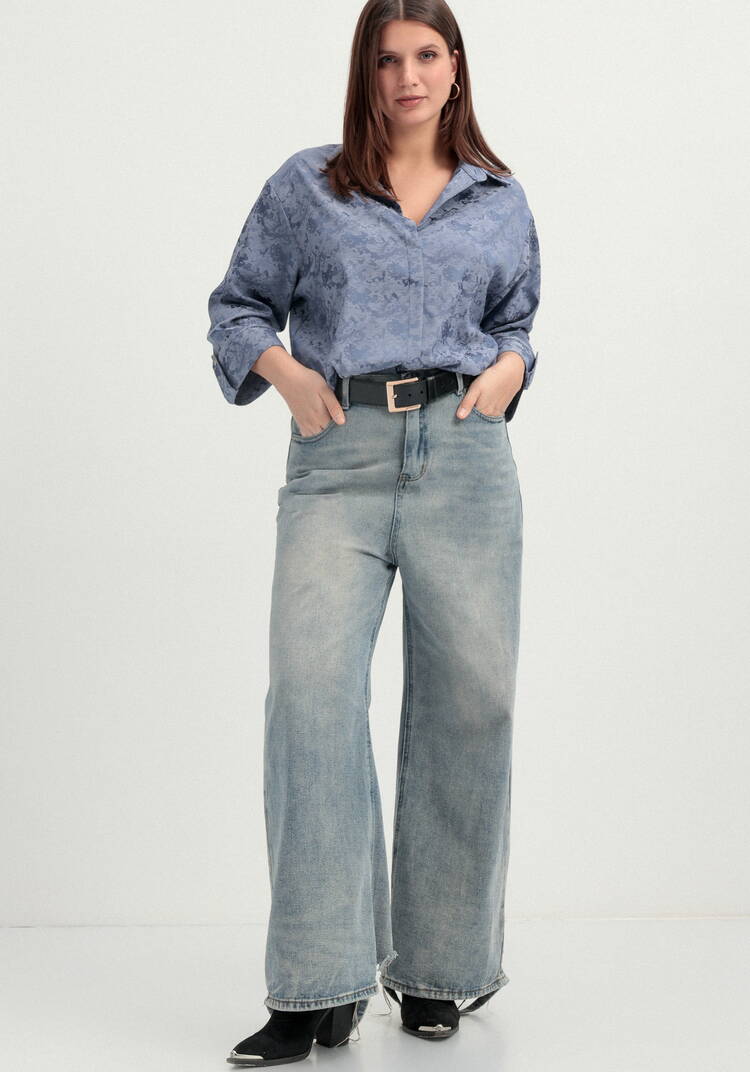 Блуза из шелка с рисунком шир.  750, рис. 7