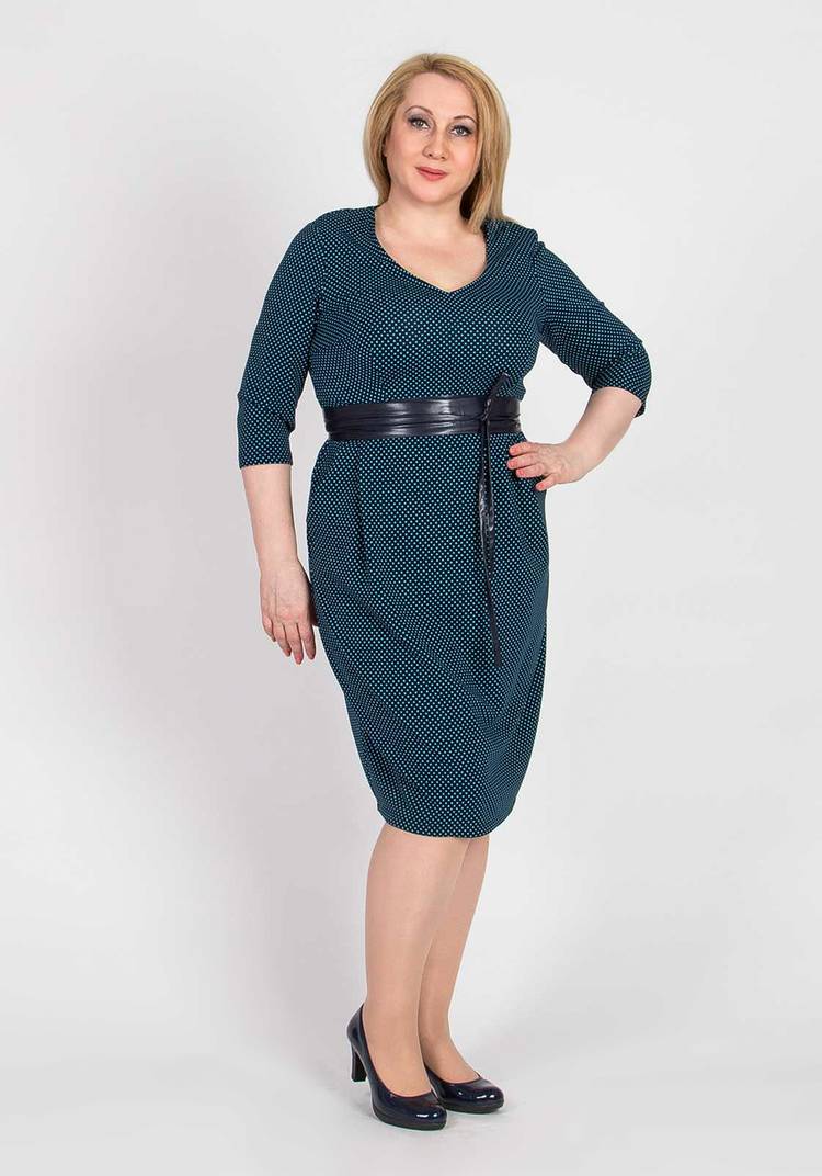 Платье с карманами и рукавом 7/8 шир.  750, рис. 7