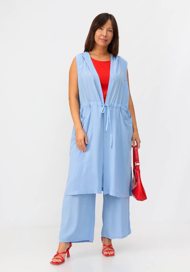 Жилет с капюшоном и карманами шир.  750, рис. 10