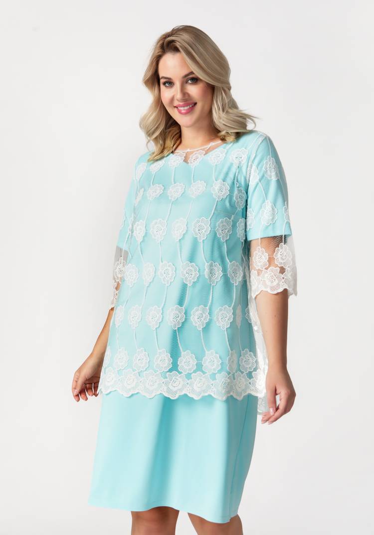 Платье двойка с гипюровой накидкой шир.  750, рис. 13