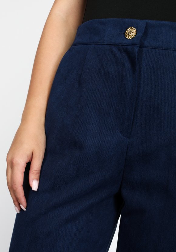 Брюки с декоративными пуговицами и карманами шир.  580, рис. 6