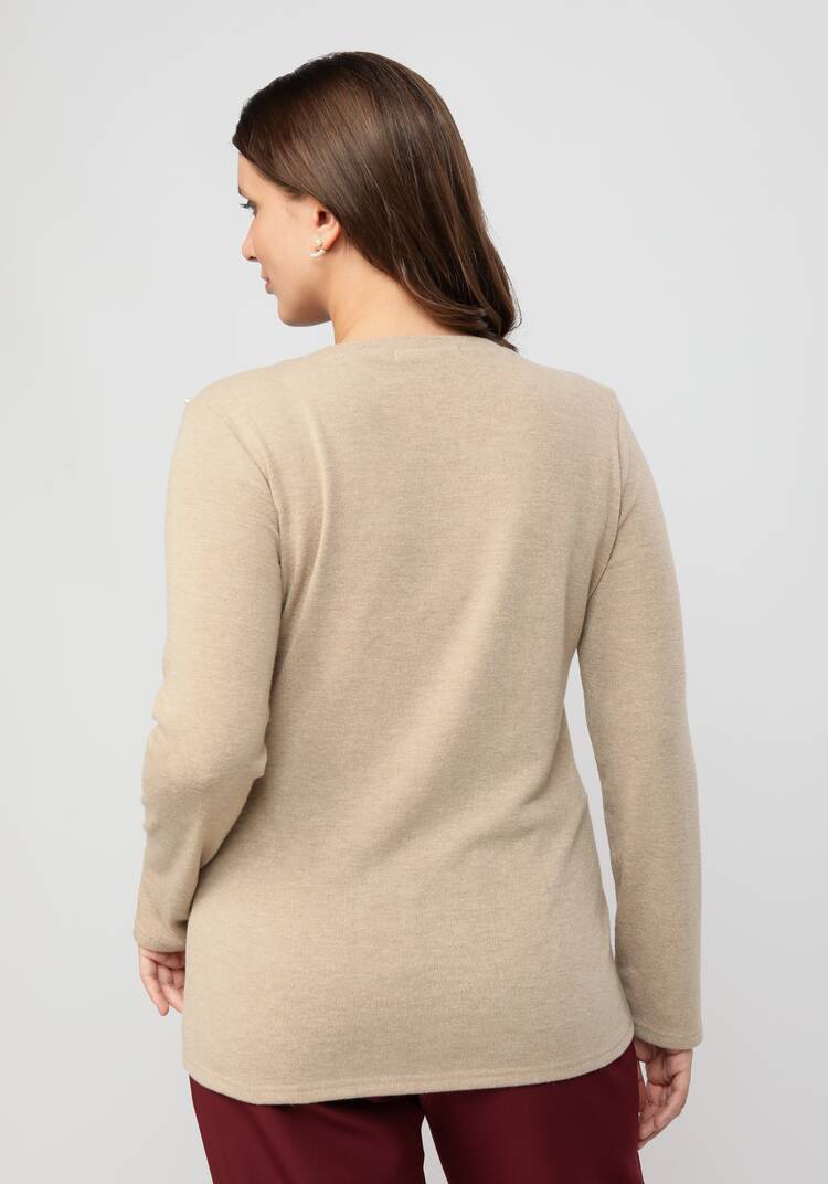 Джемпер с жемчугом шир.  750, рис. 10