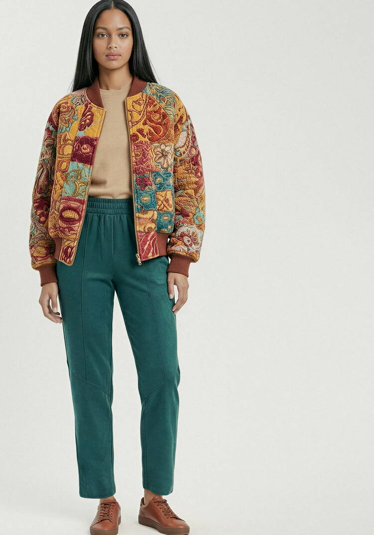 Брюки с фигурными рельефами шир.  750, рис. 9