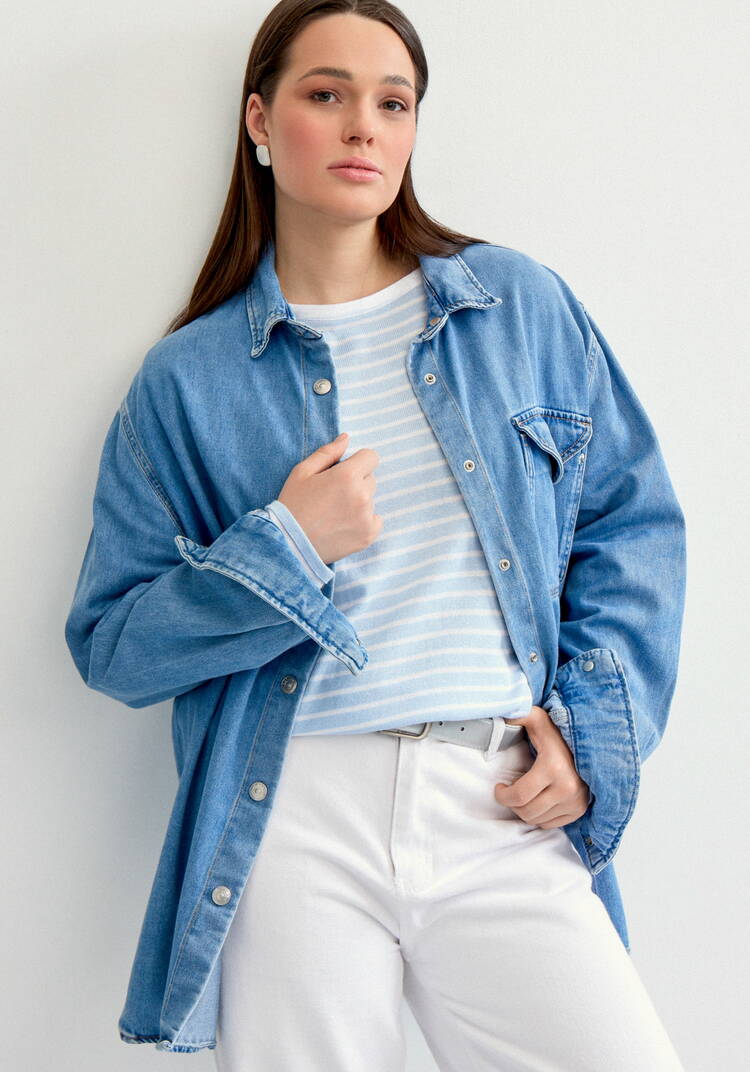 Лонгслив с рисунком в полоску шир.  750, рис. 17