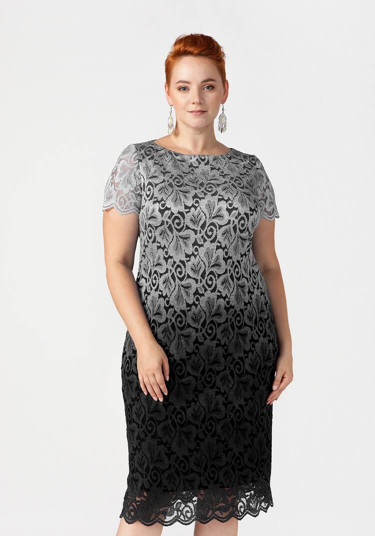 Платье из кружевного полотна Ванда шир.  750, рис. 6