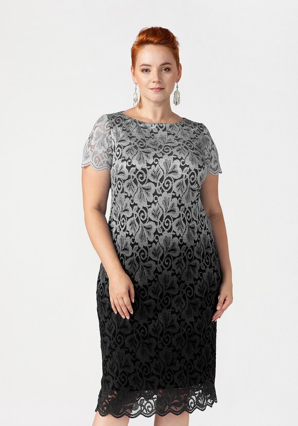 Платье из кружевного полотна Ванда шир.  580, рис. 6