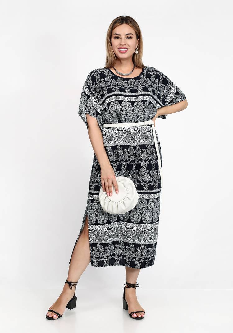 Платье Стильный узор шир.  750, рис. 13