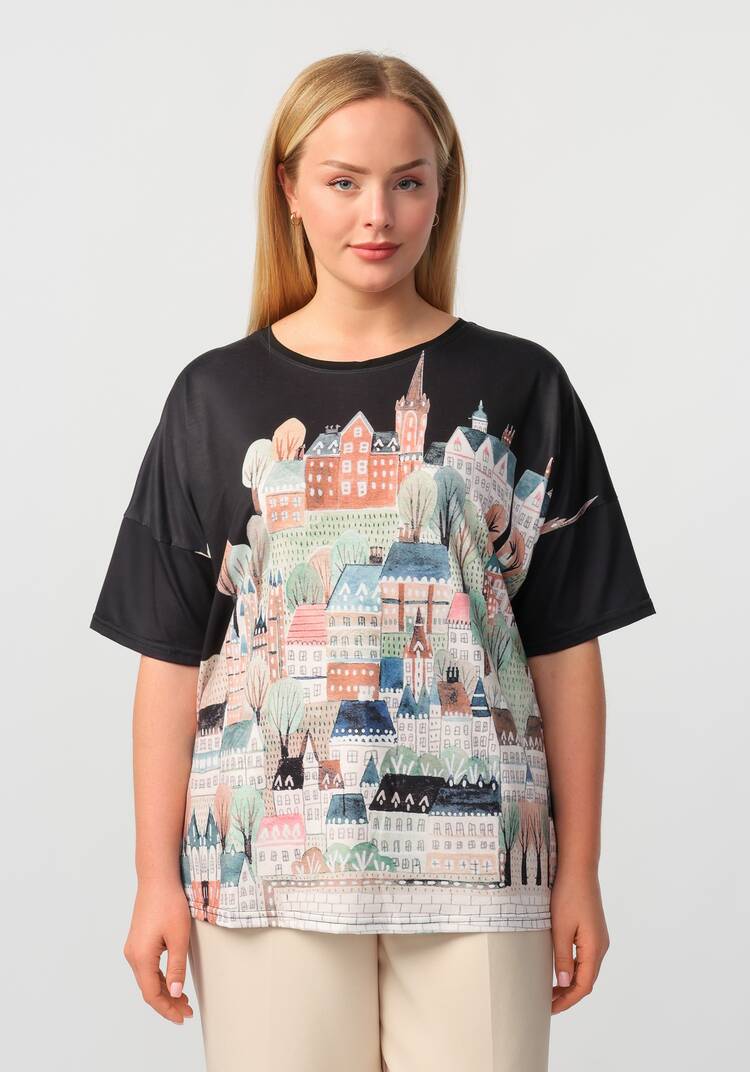 Блуза Дизайнерская находка шир.  750, рис. 4