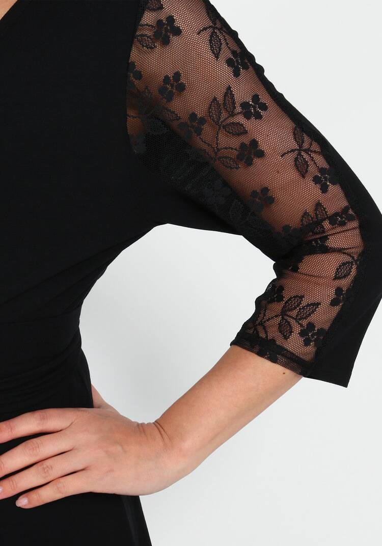 Кардиган с кружевными вставками и поясом шир.  750, рис. 10