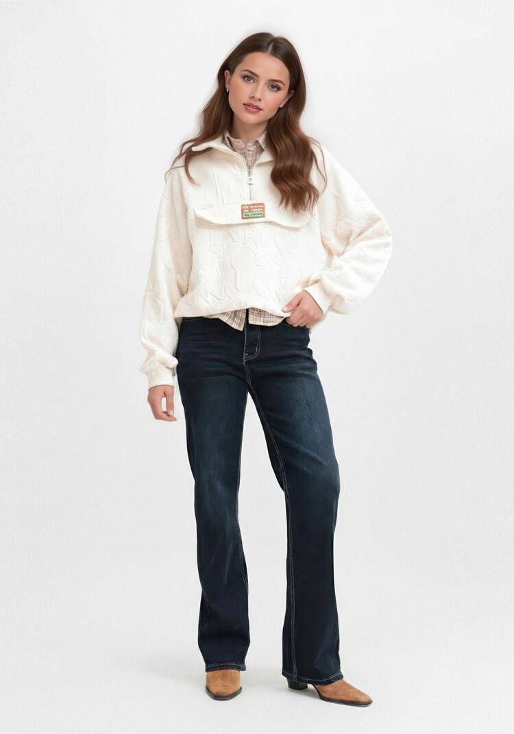 Джинсы с аппликацией сзади шир.  750, рис. 7