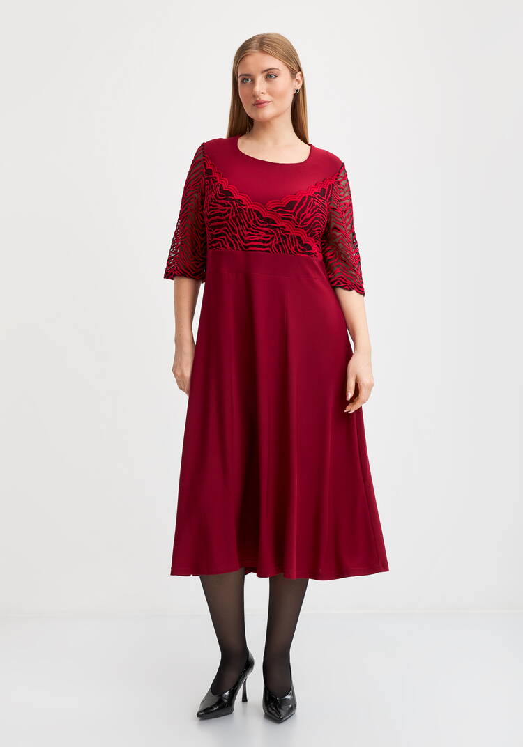 Платье Мальвина с отделкой из кружева шир.  750, рис. 4