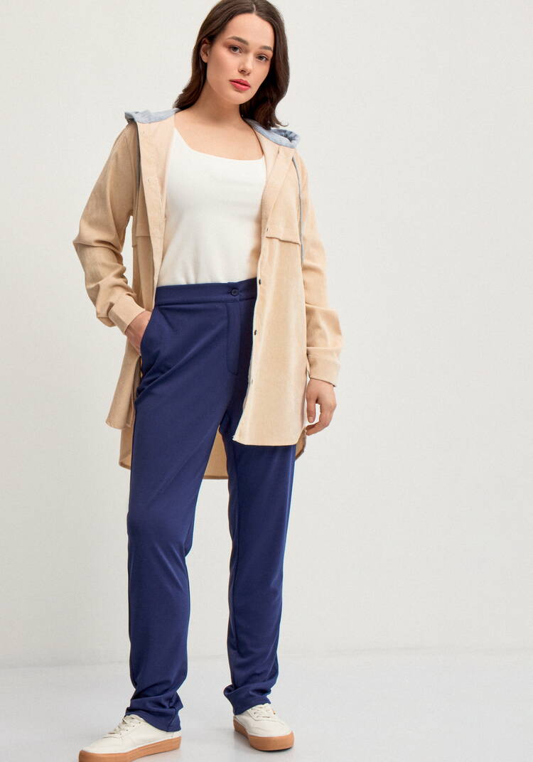 Брюки классические с карманами Белла шир.  750, рис. 14