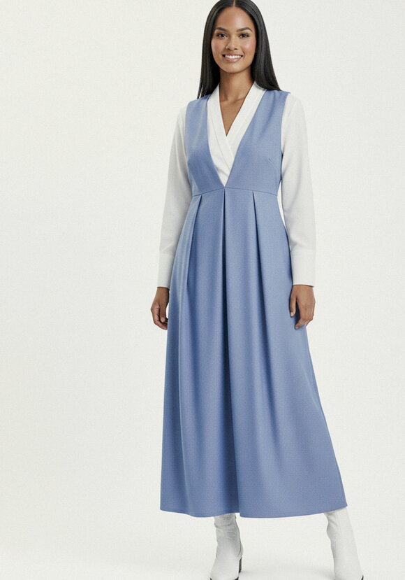 Сарафан с рюшей на спинке шир.  580, рис. 8