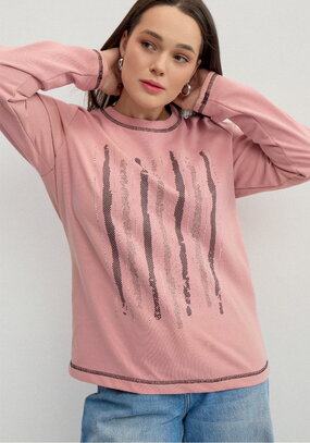 Лонгслив свободного кроя