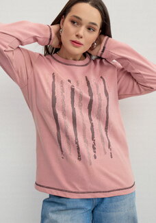 Лонгслив свободного кроя