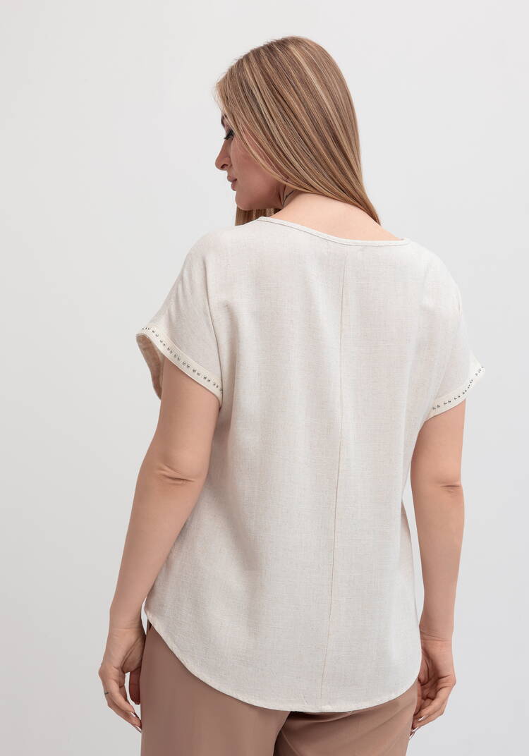 Блуза оверсайз с коротким рукавом шир.  750, рис. 13