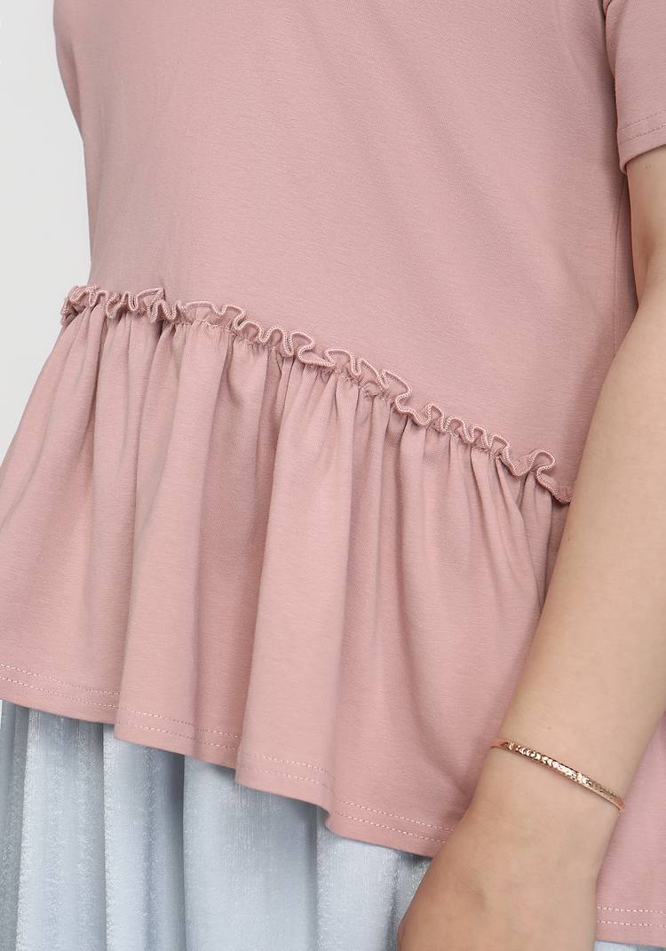 Блуза с рюшей по низу шир.  750, рис. 4