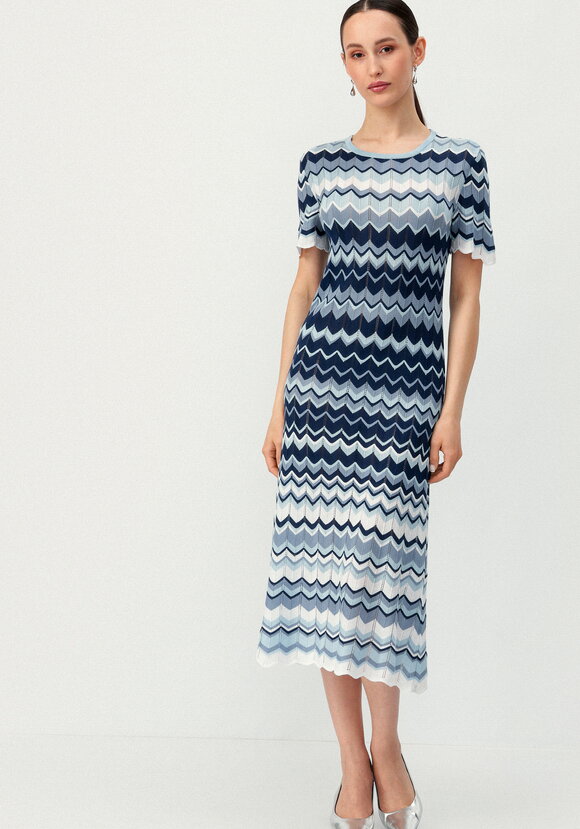 Платье с рисунком морской волны шир.  580, рис. 7