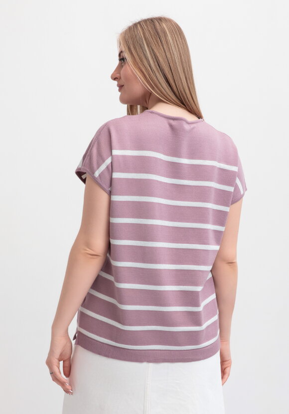 Блуза в полоску с рисунком шир.  580, рис. 23