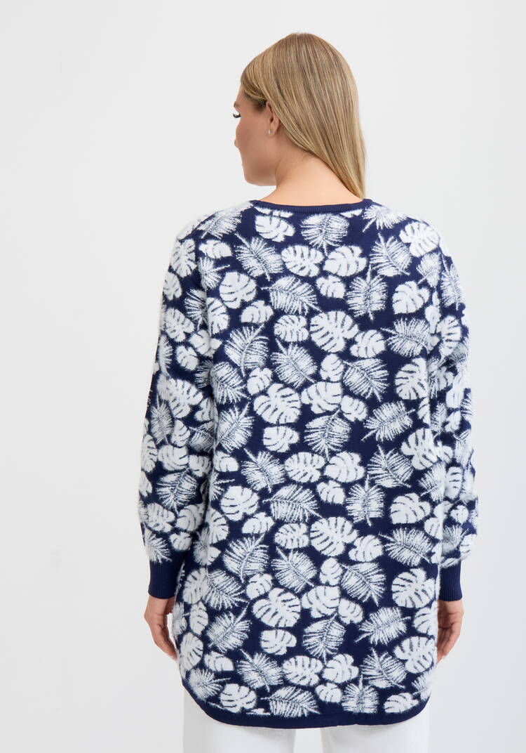 Туника пушистая с принтом шир.  750, рис. 62