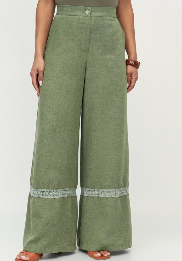 Брюки с вставками кружева Светлана шир.  580, рис. 12