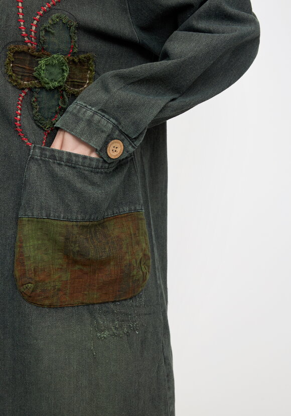 Джинсовая куртка Дыхание леса шир.  580, рис. 7