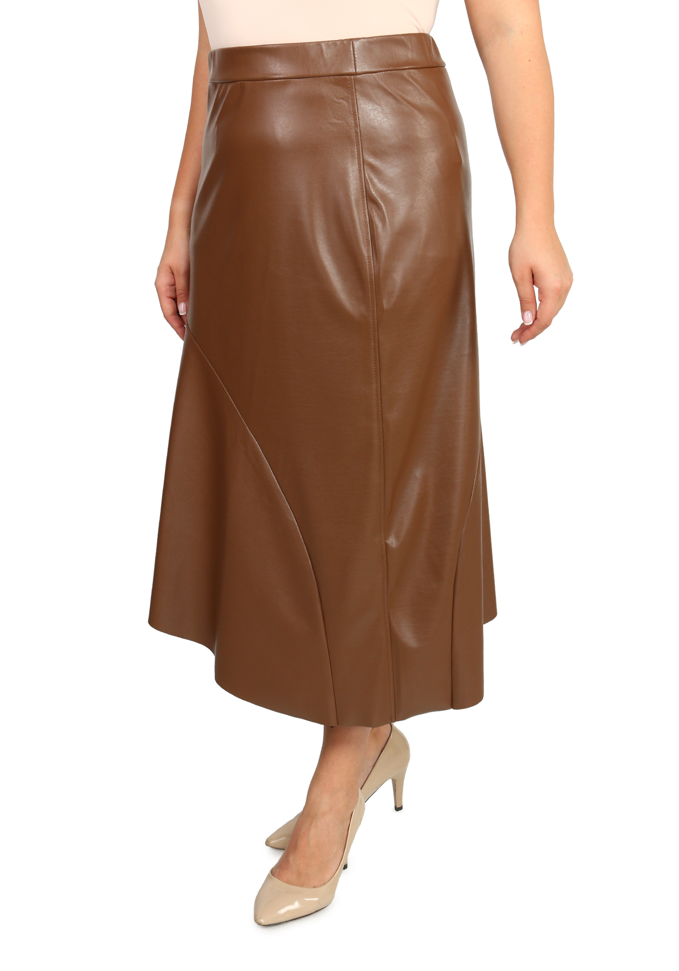 Юбка "Нежные объятия" Zar Style, размер 50, цвет коричневый - фото 1