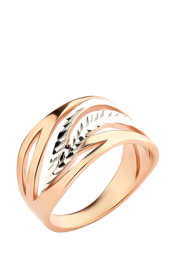 Кольцо серебряное Мелодия счастья шир.  750, рис. 3