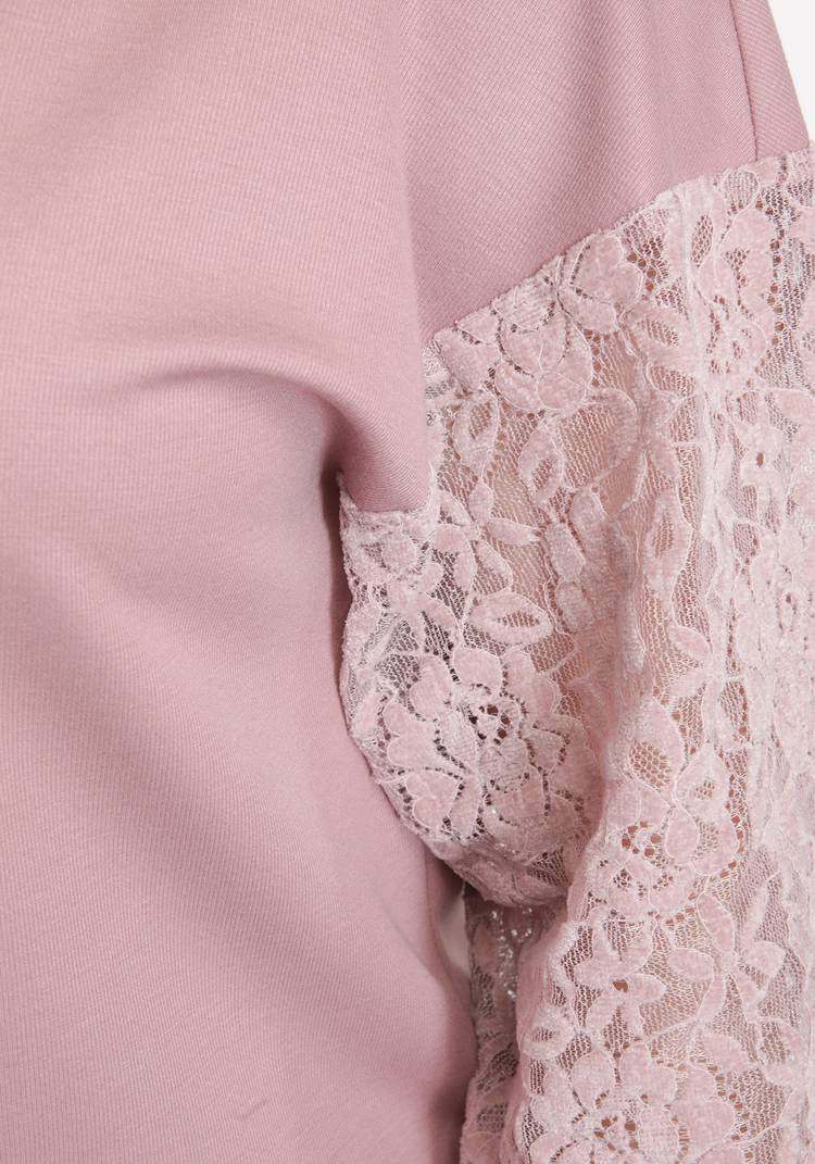 Джемпер с кружевной вставкой на рукавах шир.  750, рис. 8