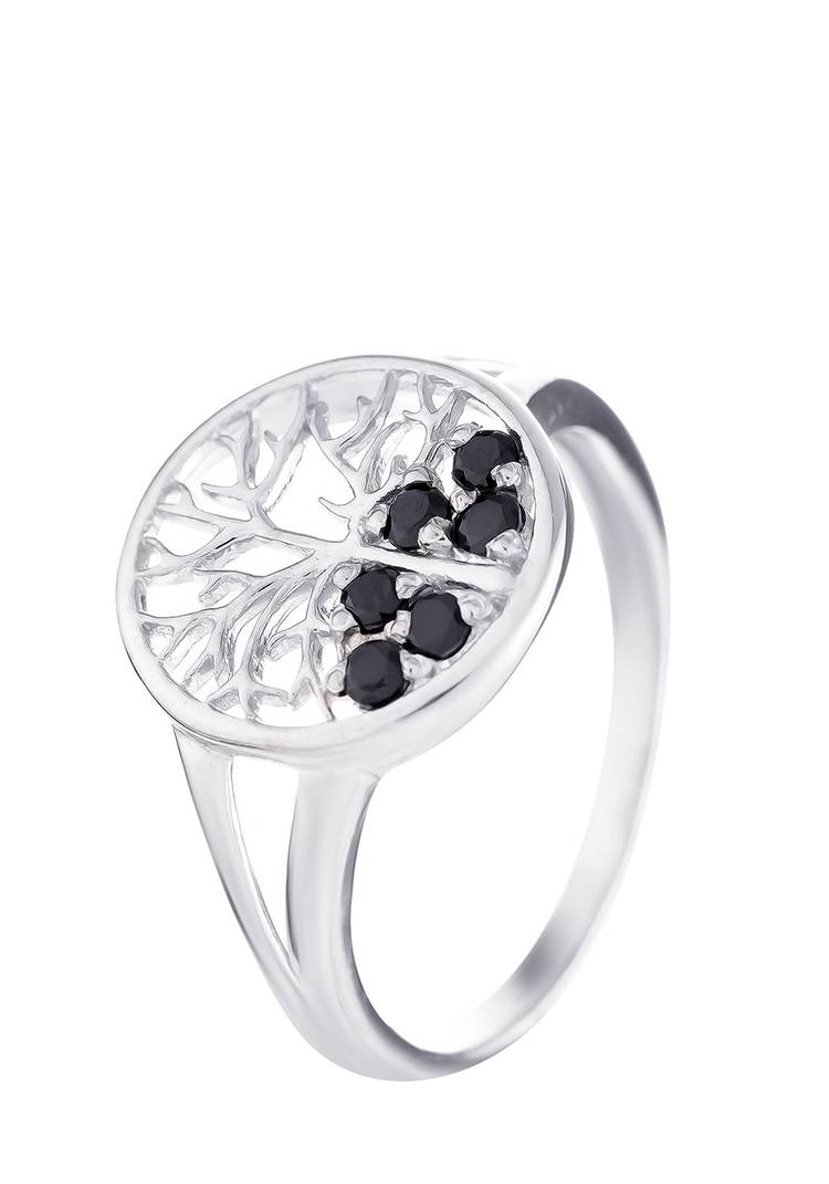 Серебряное кольцо Дерево удачи шир.  750, рис. 1