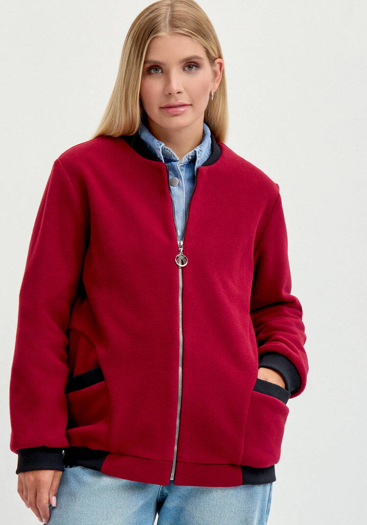 Бомбер на молнии с рибаной шир.  750, рис. 16