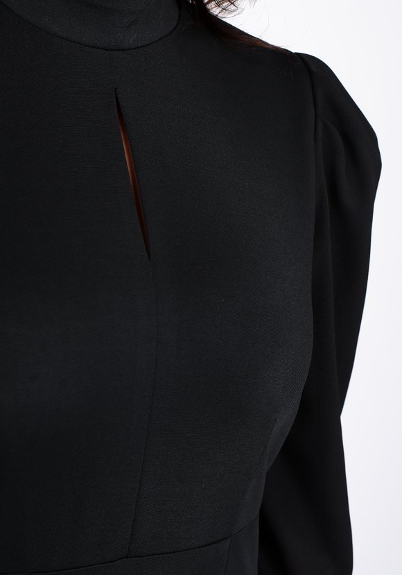 Платье прилегающее с шифоновым рукавом шир.  580, рис. 8