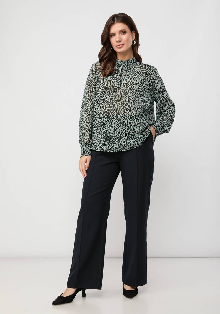 Блуза с принтом леопард шир.  750, рис. 9