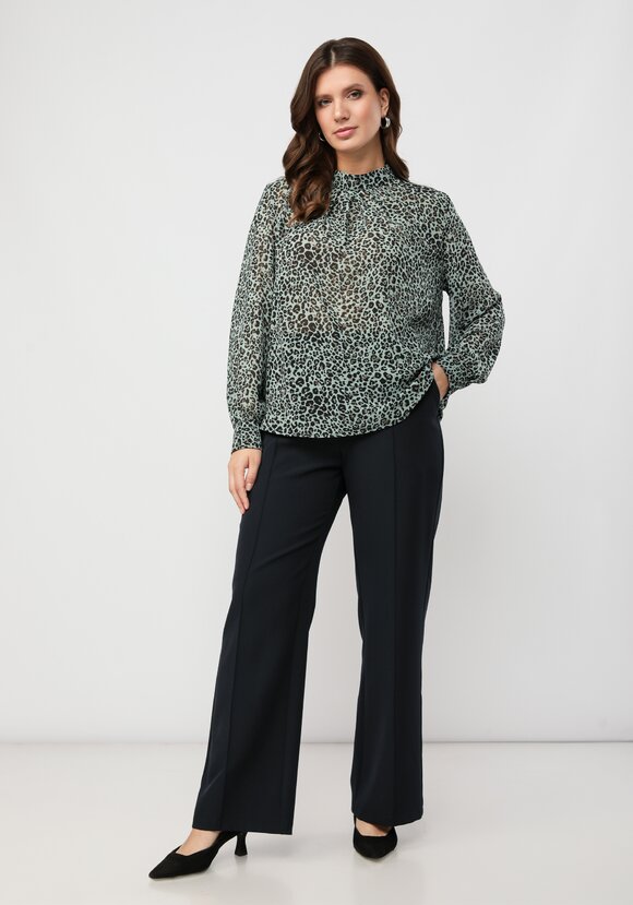 Блуза с принтом леопард шир.  580, рис. 9