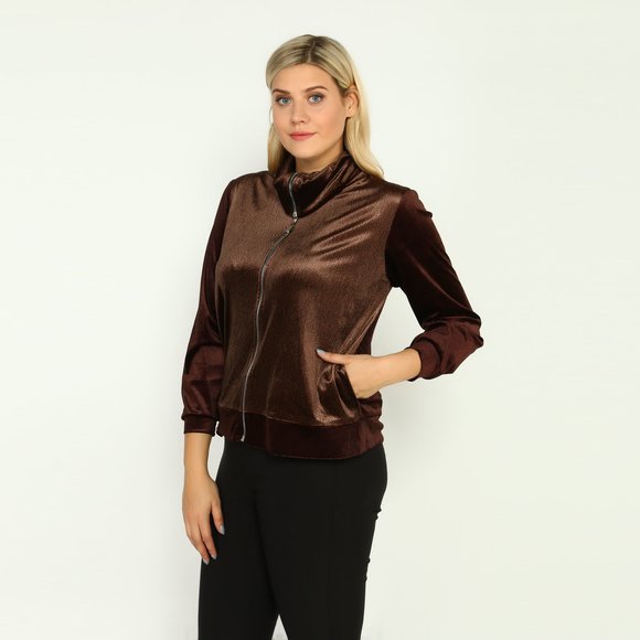 Куртка из комбинированного велюра шир.  580, рис. 7