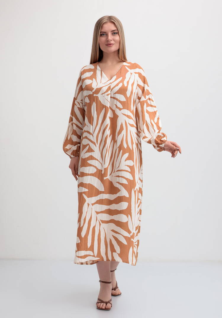 Платье макси с длинным рукавом шир.  750, рис. 14