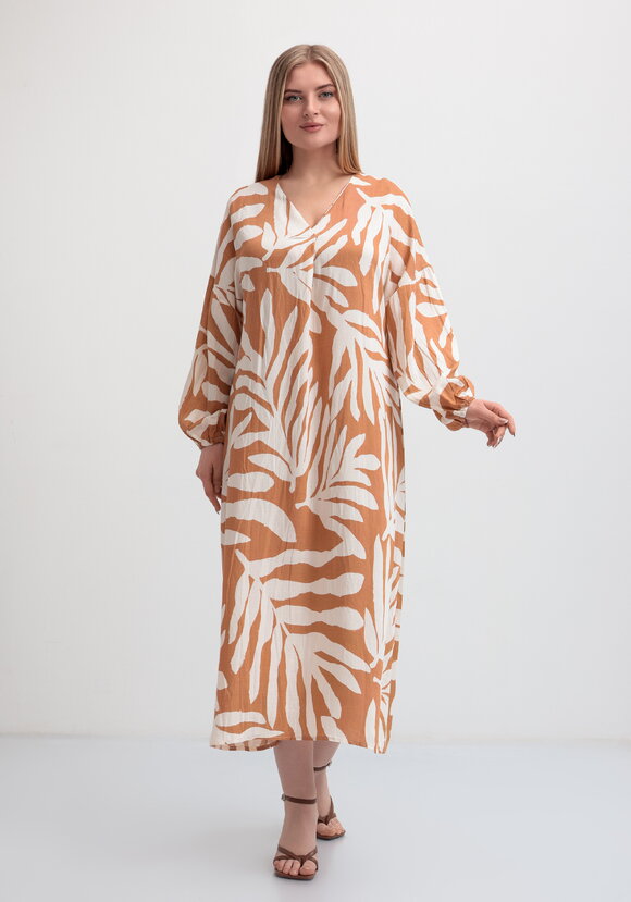 Платье макси с длинным рукавом шир.  580, рис. 14